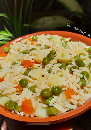 Une photo de Orzo aux légumes 🥣