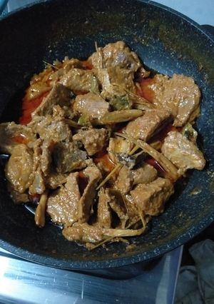 Foto resep Rendang setengah rendang