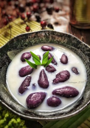 Foto resep Bubur biji salak ubi ungu