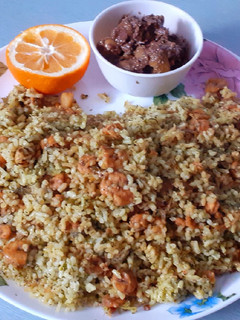 عکسی از دستور پلو میگو 😋