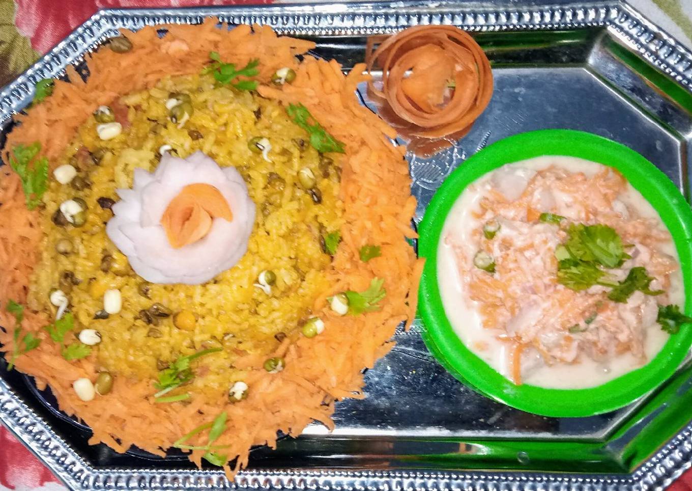 Green moong Biryani