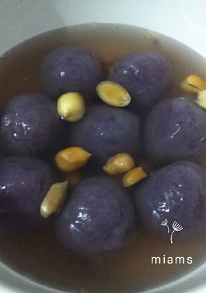 Foto resep Wedang ronde ubi ungu