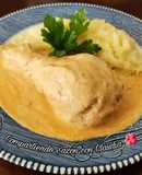 Pollo con crema de chipotle 🌺