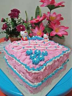Foto resep Cake ultah perdana base cake brownies kukus ny. liem