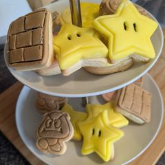 A picture of Super Mario sugar cookies 🍪.