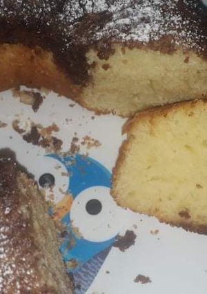Una foto de Torta de vainilla con cocoa