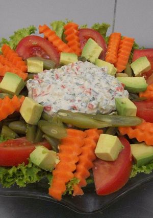 Una foto de Ensalada multicolor