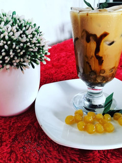 Foto resep Brown sugar latte boba ubi