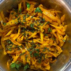 A picture of Radish/ mooli ka aachar.