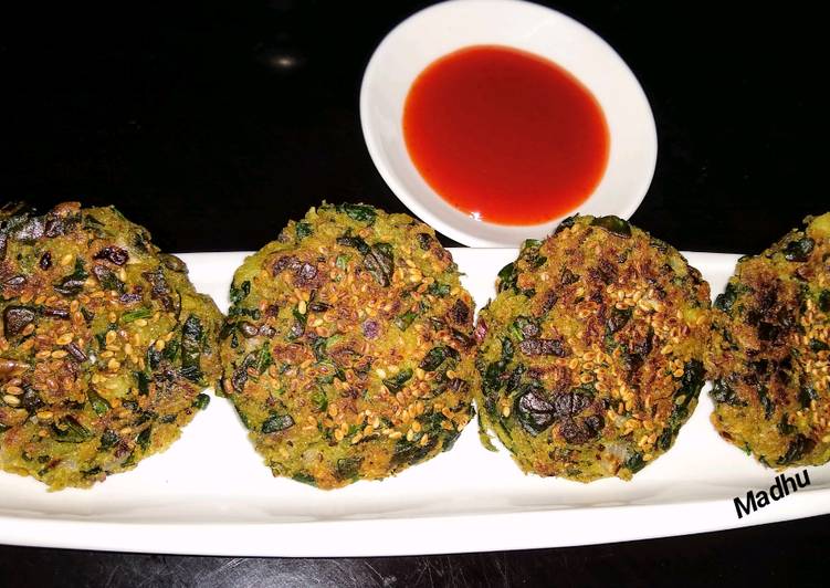 Healthy Spinach Cutlets