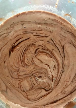 A picture of Chocomarble ice cream.