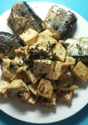 Hình của món ca kho dau khuon.