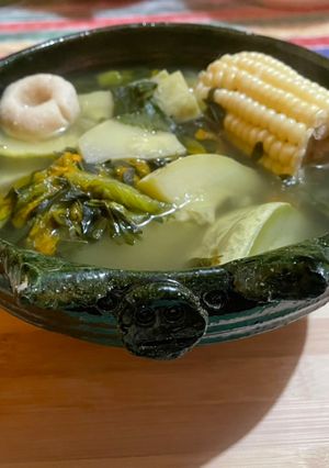 Una foto de Caldo de Guías