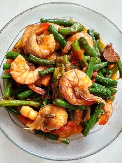 Foto resep Tumis Udang Kacang Panjang