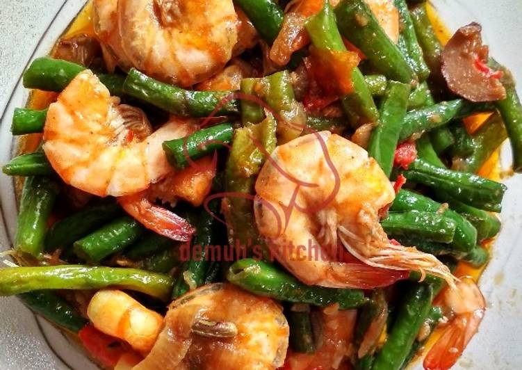 Tumis Udang Kacang Panjang