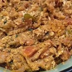 A picture of Egg ka qeema.