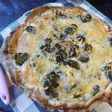 Quiche de jamón ibérico, champiñones y brécol