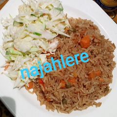 A picture of Brown fried rice.