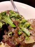 Steak & Broccoli in Garlic Cream sauce
