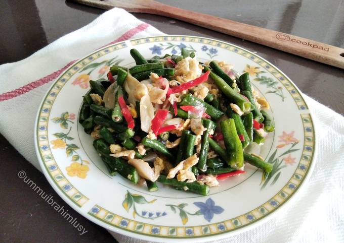 Tumis Kacang Panjang Orek Telur