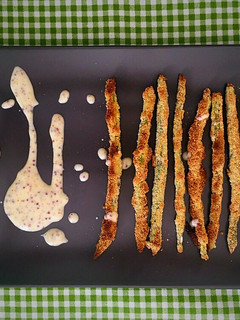 Una foto de Espárragos crujientes al horno