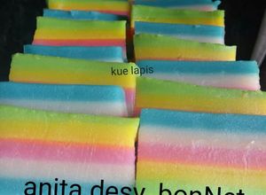 Foto resep Kue Lapis (terigu+kanji)