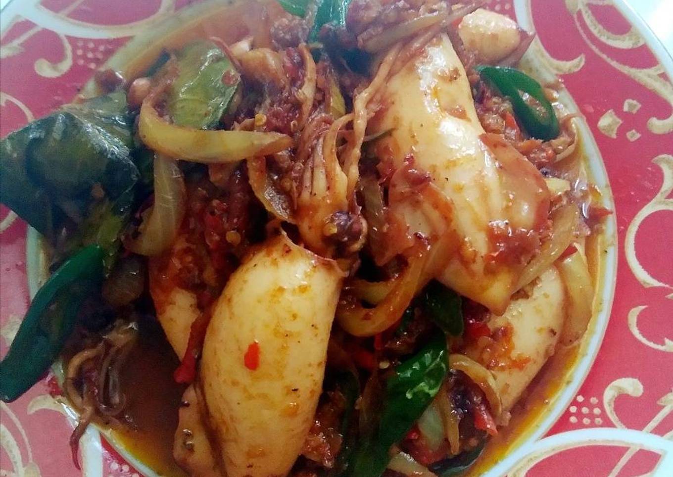 Resep Blado sotong isi telur Anti Gagal