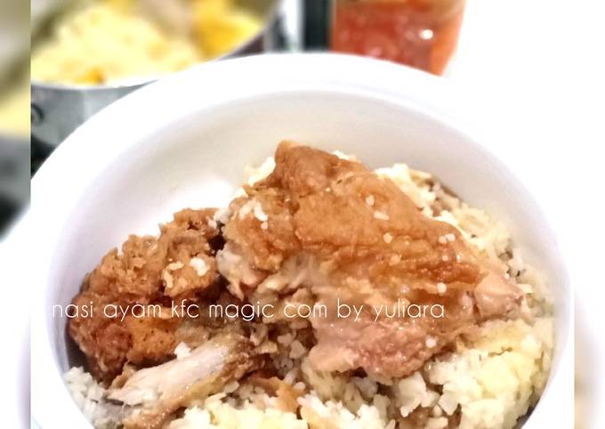 Resep Nasi Ayam KFC Magic Com oleh Yuliara - Cookpad