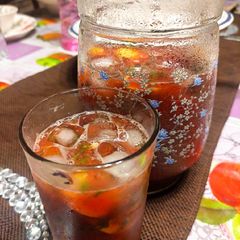 A picture of Strawberry mint margarita.