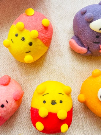 Easy Way Make Tsum Tsum (Winnie the Pooh) Pineapple Cake 卡通(小熊維尼)鳳梨酥 which Delicious