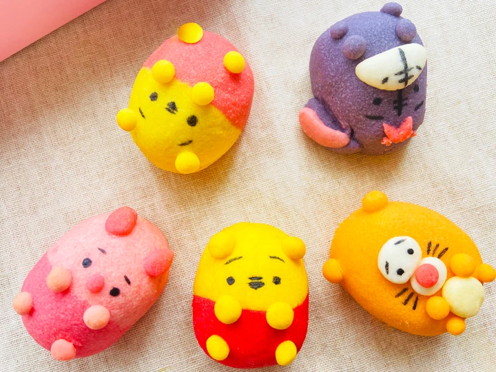 Easy Way Make Tsum Tsum (Winnie the Pooh) Pineapple Cake 卡通(小熊維尼)鳳梨酥 which Delicious