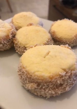 Una foto de Alfajores de maicena en Microondas