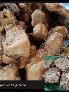 Foto resep Ayam dan tempe bacem
