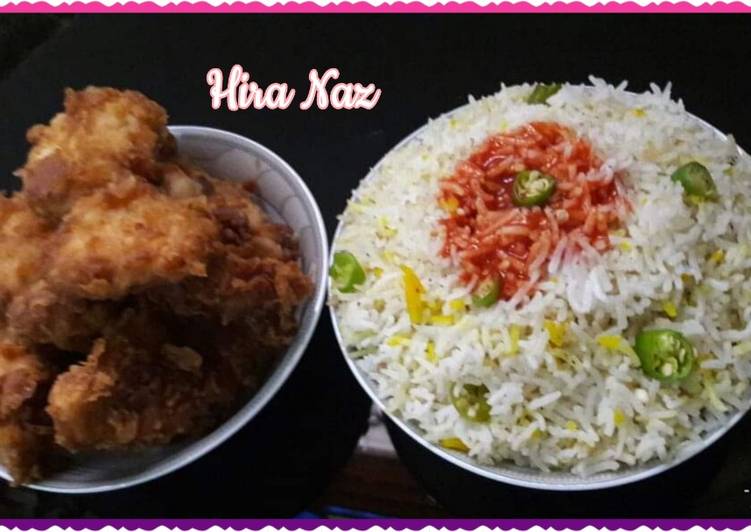 Easiest Way to Prepare Ultimate KFC HOT-SHOTS WITH RICE