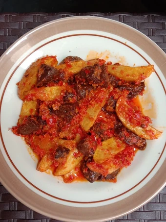 Cara Gampang Membikin Resep Sambal ati goreng plus kentang yang Menggugah Selera Anti Ribet, Bisa Manjain Lidah