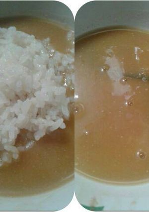Foto resep kakek/kolak/kinca durian + ketan