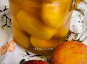 Hình của món ĐÀO NGÂM 🍑 - MÓN GIẢI NHIỆT NGÀY HÈ.
