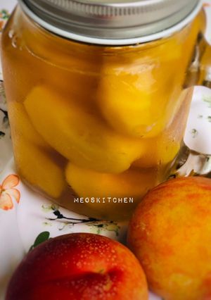 Hình của món ĐÀO NGÂM 🍑 - MÓN GIẢI NHIỆT NGÀY HÈ.