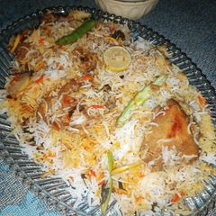 A picture of Chicken Biryani.