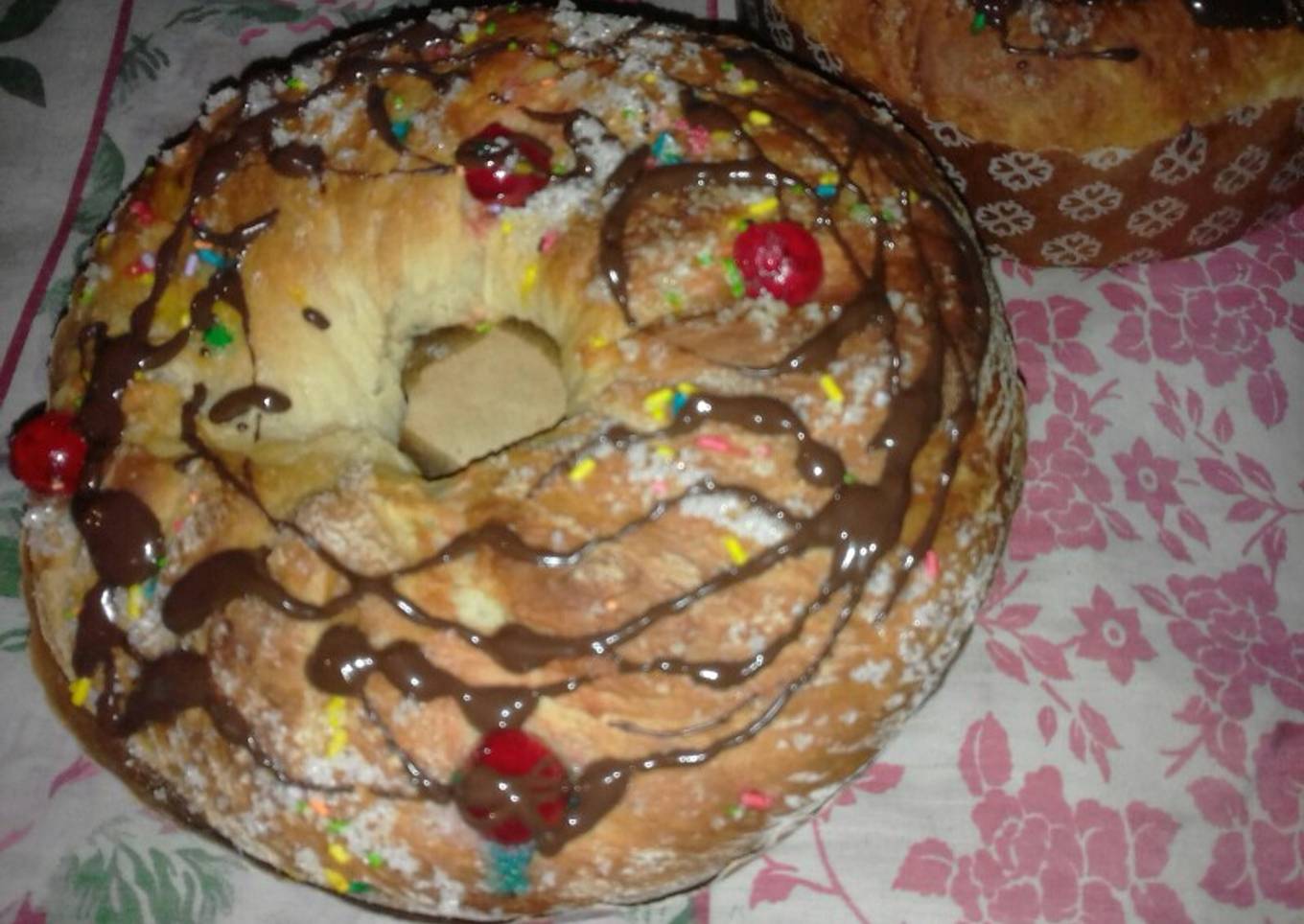 Roscas rellenas con dulce de batata