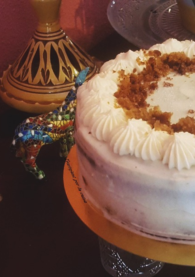Una foto de Tarta de zanahoria y piña