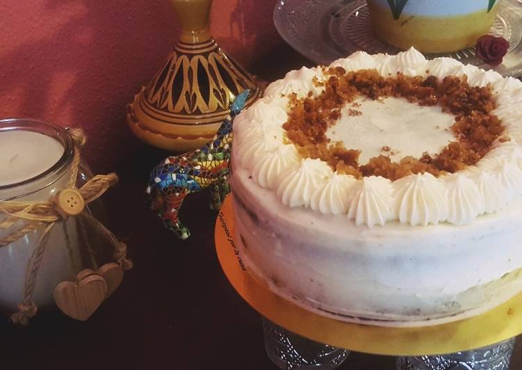 Tarta de zanahoria y piña