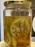 Berenjena agridulce en frascos