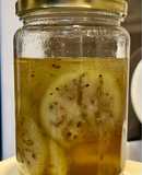 Berenjena agridulce en frascos