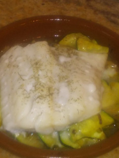 Una foto de Bacalao al horno