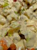Ensalada con Mejillones en Escabeche y su salsa
