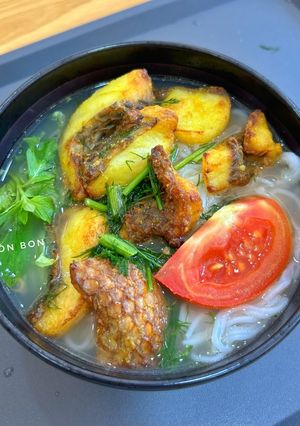 Hình của món Bún Cá Rô Phi Thì Là.