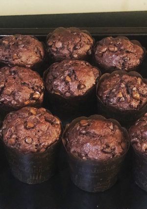Foto resep Chocolate banana muffin