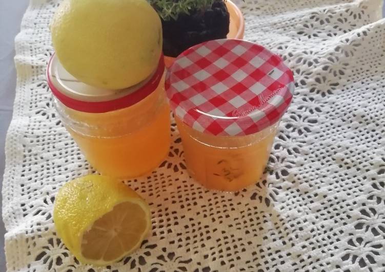 La Recette Pas à Pas Gelée de thym et citron