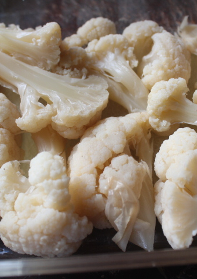Una foto de Coliflor cocida al vapor